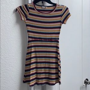 Striped Mini T-Shirt Dress